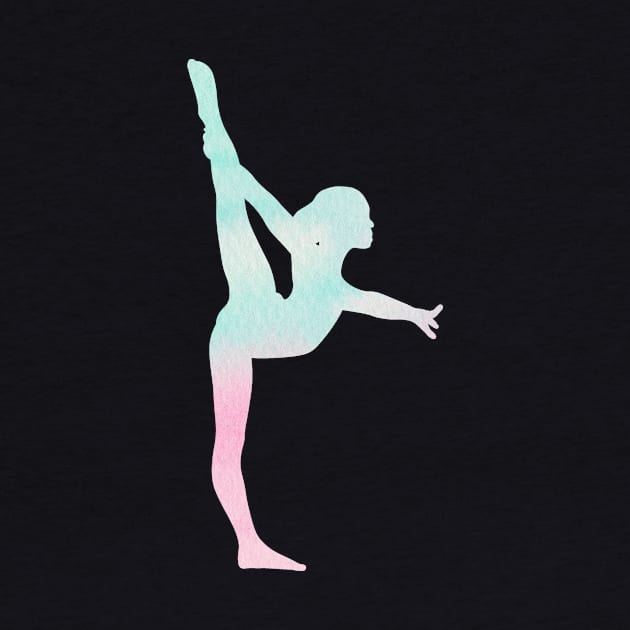 Gymnastics Silhouette by sportartbubble